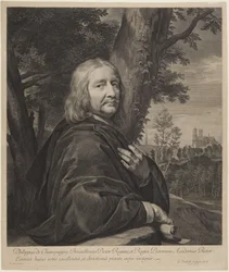 Autoportrait de Philippe de Champaigne (Robert-Dumesnil VII, 239, no 164, état II)