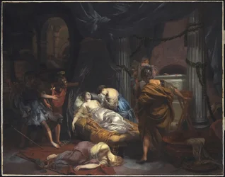 La mort de Cléopâtre, 1686