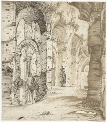 Ruines des sous-structures du palais de Septime Sévère, Rome