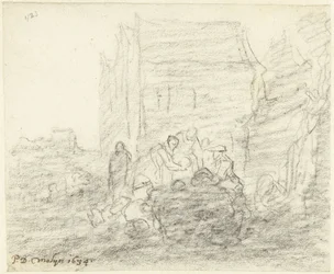 Marché aux légumes le soir
