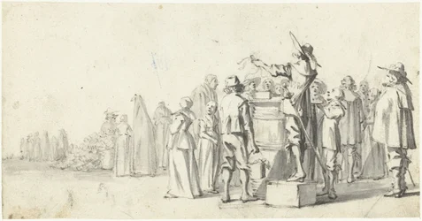 Crieur sur une place de marché