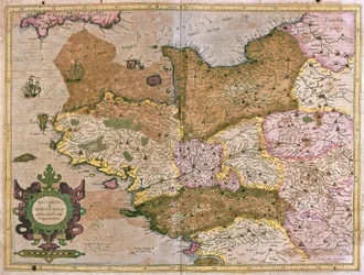 Bretagne et Normandie, France (gravure)