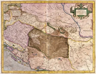 Sclavonie, Croatie, Bosnie et Dalmatie (gravure)