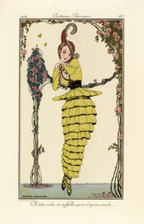 Femme en robe d