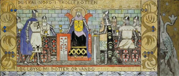 Asmund dans la salle du roi