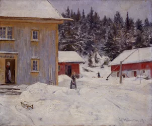 La cour de la ferme Valler
