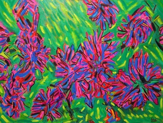 Fleurs imaginaires abstraites