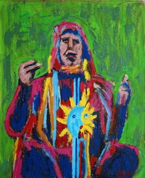 Shaman ii 1, 2019 (huile sur toile)