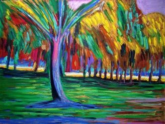 Coucher de soleil à Veracruz, 2020 (huile sur toile)