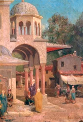Devant la mosquée, 1823-1900