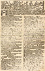 Calendrier avec la Nativité et l