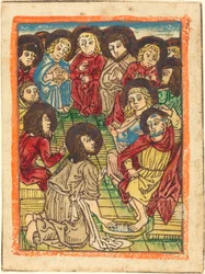 Christ lavant les pieds des apôtres