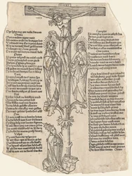 Le Christ en croix avec le pape Pie II