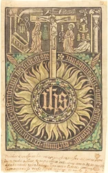 Le Monogramme Sacré avec la Crucifixion et les Symboles de la Passion [recto]