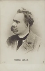 Friedrich Nietzche (1844-1900), philosophe et écrivain allemand (photo n/b)