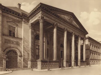 Palais Leine, Hanovre (photo n/b)