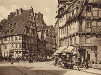 Rue du Marché, Hanover (b/w photo)