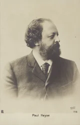Paul Heyse (1830-1914), écrivain et traducteur allemand (photo n/b)