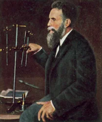 Wilhelm Roentgen, physicien allemand (photo en couleur)