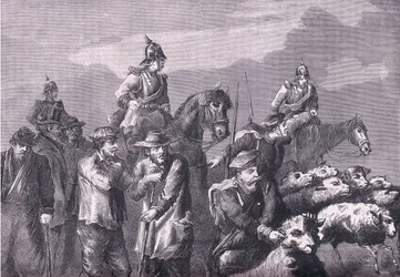 Partie de fourrage, Histoire de la guerre entre la France et l