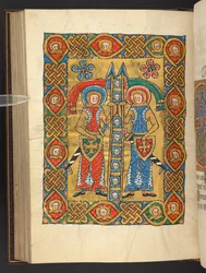 Deux saints militaires, avec les têtes d
