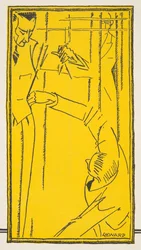 Publicité pour "Stawropulos  Moldauer", tirée de Styl, publié en 1922 (impression sur pochoir)