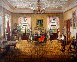 Un intérieur du Schloss Tambach
