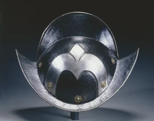 Morion noir et blanc