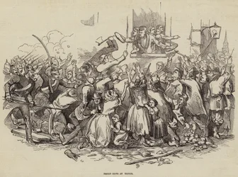 Émeutes de pain à Stettin, Allemagne, 24 avril 1847