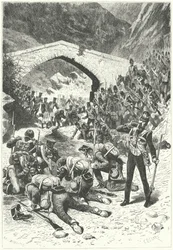 Soldats britanniques profitant d