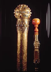 Étui et fragment monté du Bâton de Saint-Pierre, vers 980
