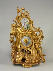 Horloge, mouvement fabriqué par Baumgartinger, vers 1750