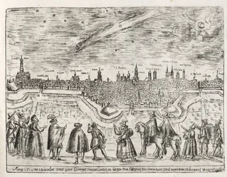 Comète vue au-dessus d