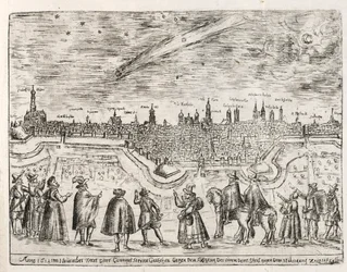 Comète vue au-dessus d