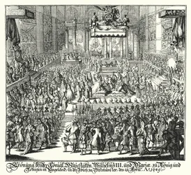 Couronnement du roi Guillaume III et de la reine Marie à l