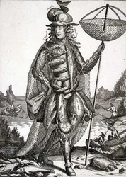 Costume pour un pêcheur, publié par Gerard Valck vers 1690