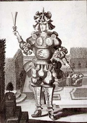 Costume pour un marchand de verrerie et de vaisselle, pub. par Gerard Valck, c.1690