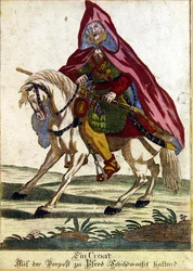 Guerrier croate à cheval