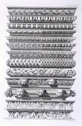 Dessins pour corniches, 1856
