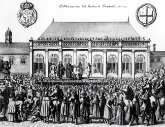 Exécution de Charles Ier (1600-49) à Whitehall, le 30 janvier 1649