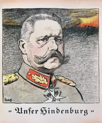 Maréchal Paul Von Hindenburg (1857-1934) 1914