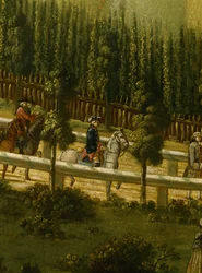 Frédéric le Grand à cheval dans la Maulbeerallee près de Sanssouci, 1770