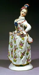 Figure de dame de Fuerstenberg (porcelaine)
