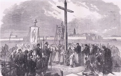 Cérémonie funéraire pour les soldats français tués pendant le siège de Paris, Histoire de la guerre entre la France et l