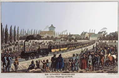 Chemins de fer allemands. vers 1830-1840
