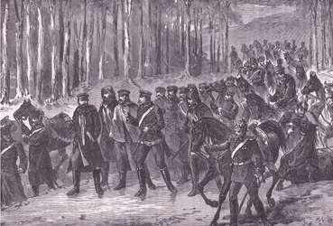 Cavalerie allemande en route pour Paris, Histoire de la guerre entre la France et l