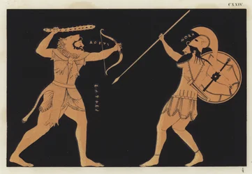 Hercule combattant Arès