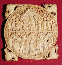 Boîtier de miroir en ivoire, vers 1360-70