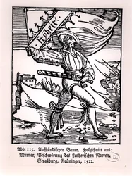 Liberté, illustration de la révolte des paysans, 1522