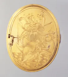 Médaillon contenant un portrait miniature en cire du Landgrave Guillaume IV